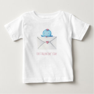 Cute First Valentine's Day Bird Baby T-Shirt
