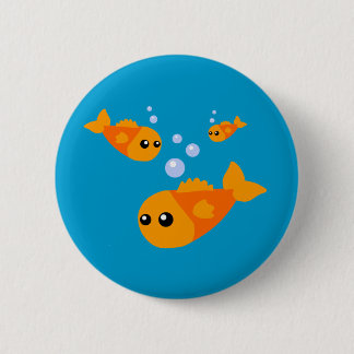 Cute Fish 6 Cm Round Badge