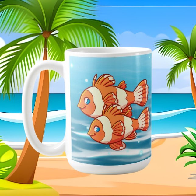 cute fish add text crazy lady coffee mug (Creator Uploaded)