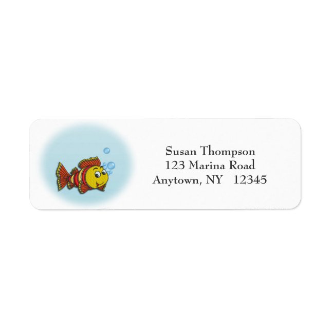 Cute Fish Address Label (Front)