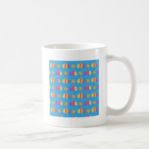 Cute Fish And Starfish Pattern Coffee Mug