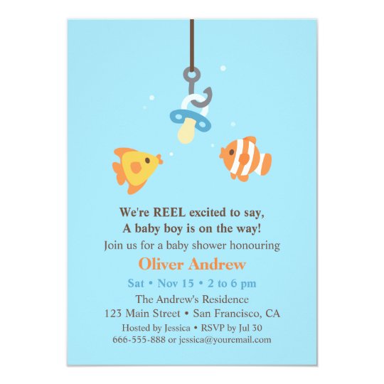 fishing baby shower invitations