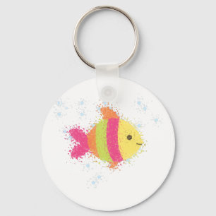 Cute Fish Cartoon Key Ring