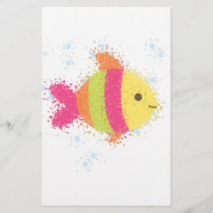 Cute Fish Cartoon Stationery