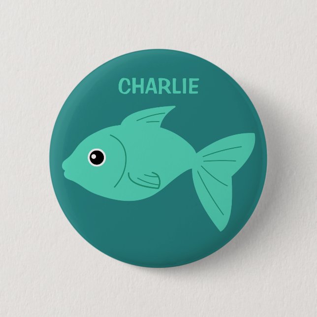 Cute Fish custom buttons (Front)