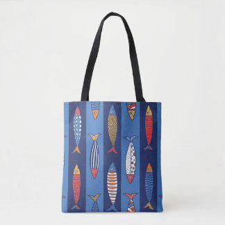 Cute fish. Kids background. Seamless pattern Tote Bag