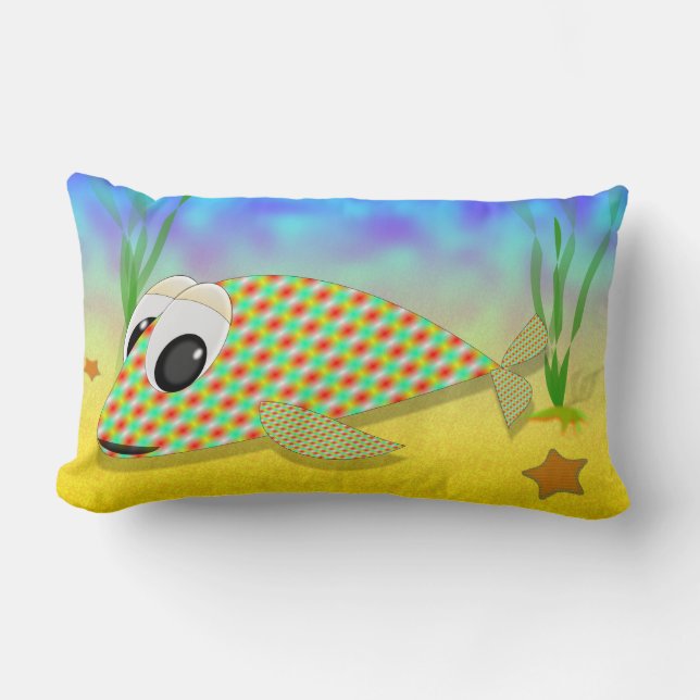 Cute Fish Lumbar Cushion (Front)