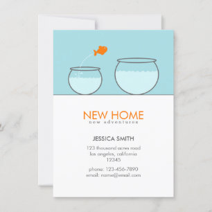 Cute Fish New Home Funny Announcement