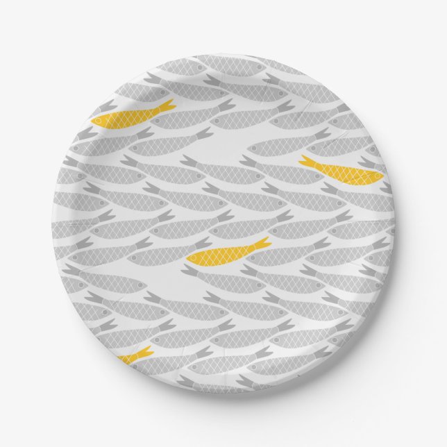 Cute Fish Paper Plates (Front)