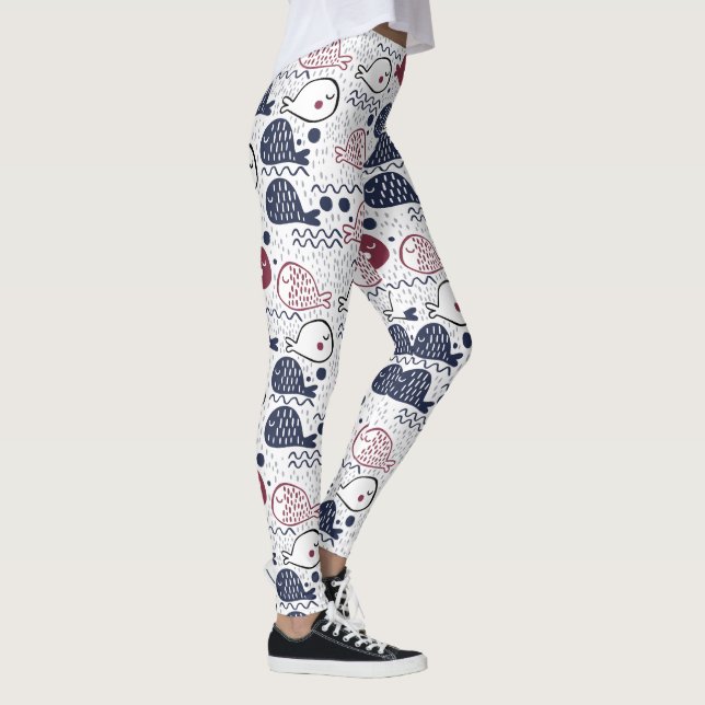 Cute Fish Pattern leggings (Right)