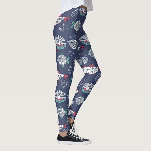 Cute Fish Pattern leggings (Right)