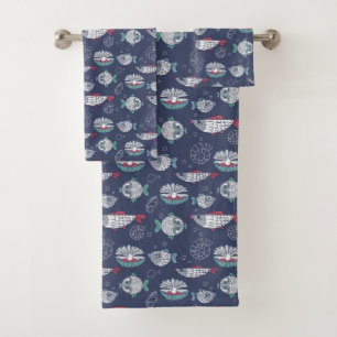 Cute Fish Pattern towel set