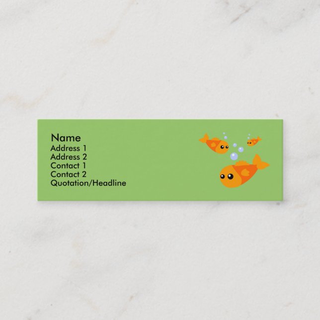 Cute Fish Profile Cards (Front)