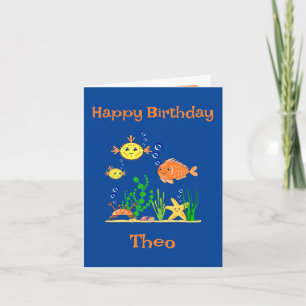 Cute Fish Under the Sea Card