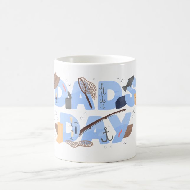 Cute Fishing Lover Father’s Day Coffee Mug (Center)