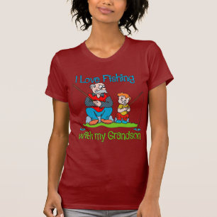 Cute Fishing -  with Grandson T-Shirt