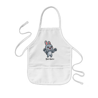 Cute Fitness Bunny Workout Kids Apron