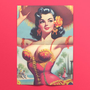 Cute Flamenco Pin-up Tissue Paper