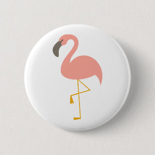 Cute Flamingo Button