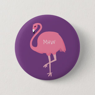 Cute Flamingo buttons