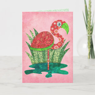 Cute Flamingo Card