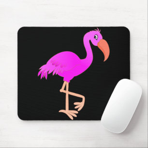 Cute Flamingo - Happy Mouse Mat