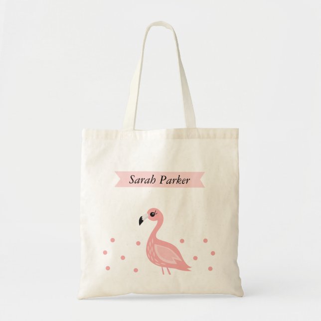 Cute Flamingo Kids Tote Bag (Front)