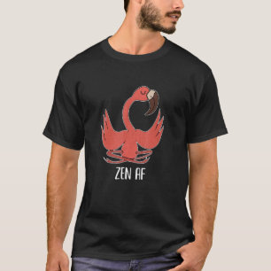 Cute Flamingo Meditating Yoga Pose Love Flamingos T-Shirt