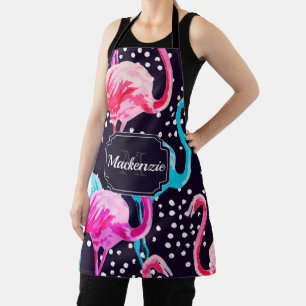 Cute Flamingo Pattern Apron