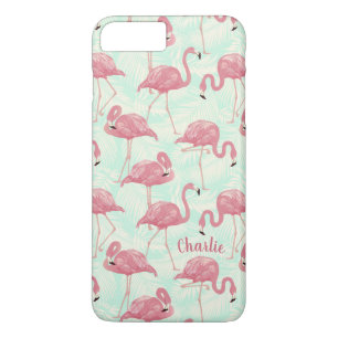 Cute Flamingo pattern custom name phone cases