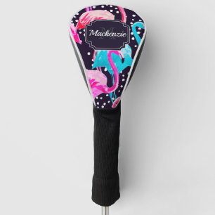 Cute Flamingo Pattern Golf Head Cover
