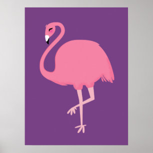 Cute Flamingo poster