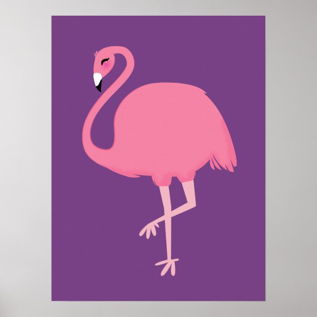 Cute Flamingo poster (Front)