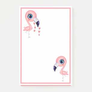 Cute Flamingos Post-it Notes