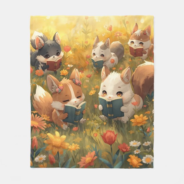 Cute fleece blanket  (Front)