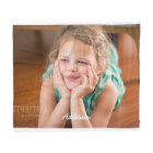 Cute Fleece Blanket With Photo