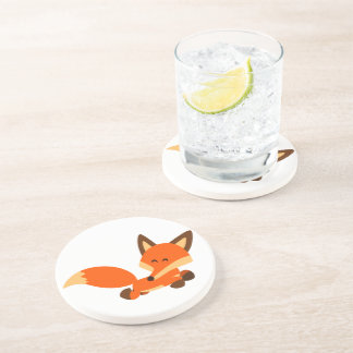 Cute Fleet Cartoon Fox Coaster