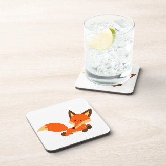 Cute Fleet Cartoon Fox Coasters Set