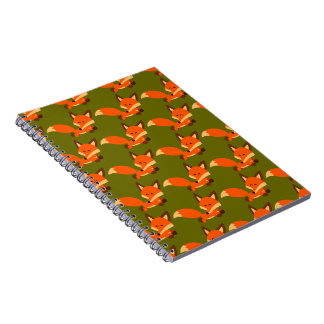 Cute Fleet Cartoon Fox Notebook