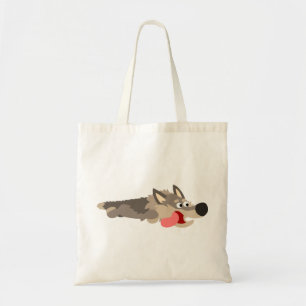Cute Fleet Cartoon Wolf Bag