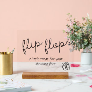 Cute Flip Flops Basket Sign