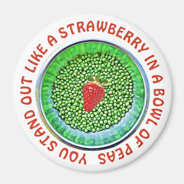 Cute Flirty Motivational Button Magnet (Front)