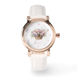 Cute Floral basket personalised eWatch Watch