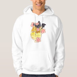 Cute Floral Bat with Ice Cream Sundae Hoodie