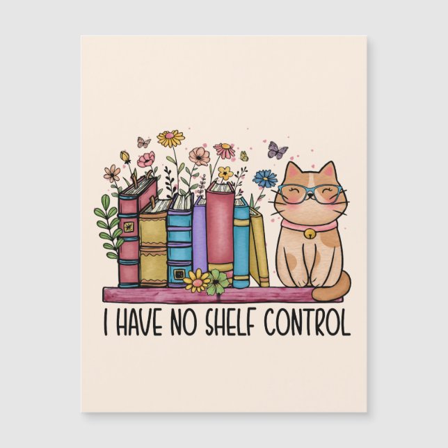 Cute Floral Books and Cat (Front)