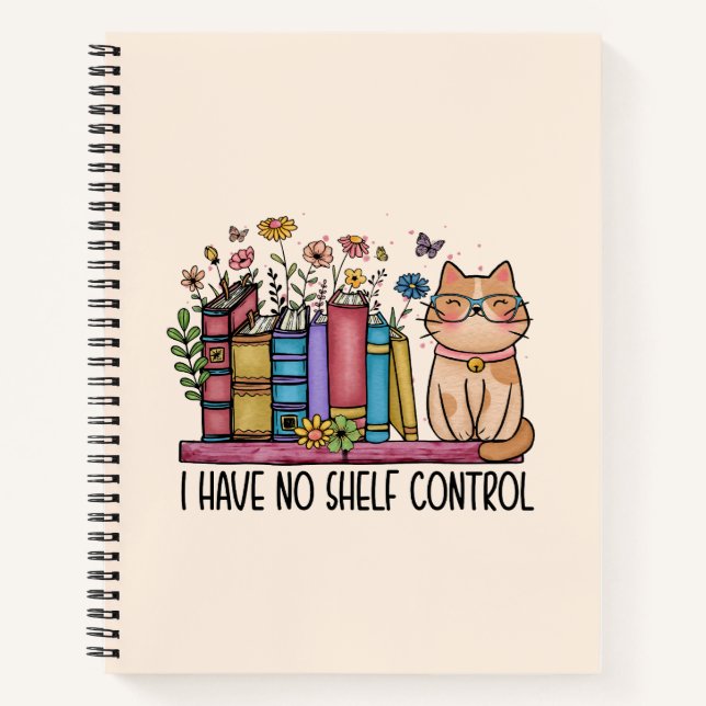 Cute Floral Books and Cat (Front)