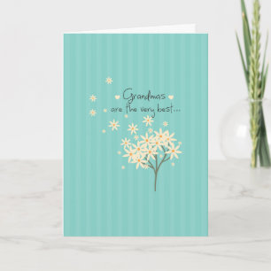 Cute Floral Bouquet Grandmothers Mothers Day  Card