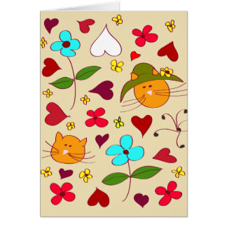 Cute Floral Cat Flower Hat 2