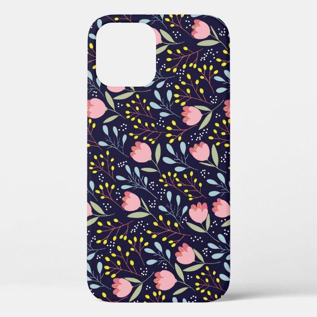 Cute Floral: Colourful Flowers Pattern. Case-Mate iPhone Case (Back)