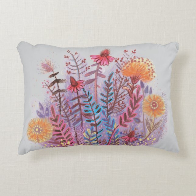 cute floral  decorative cushion (Front)